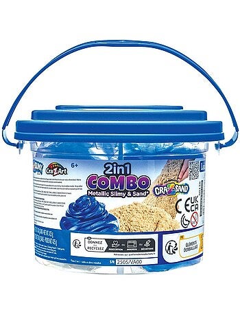 Cubo combinado de arena viscosa 2 en 1