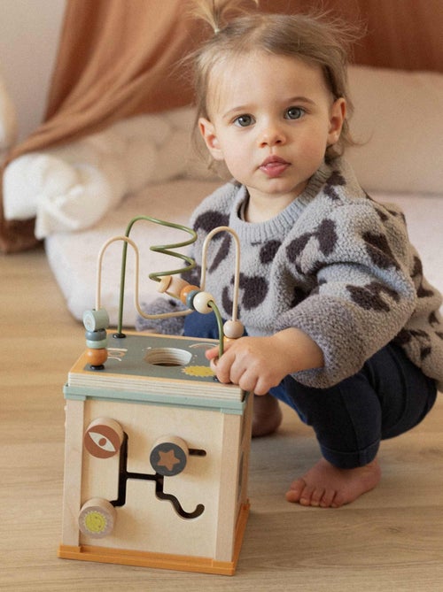 Cubo de actividades de madera - Kiabi