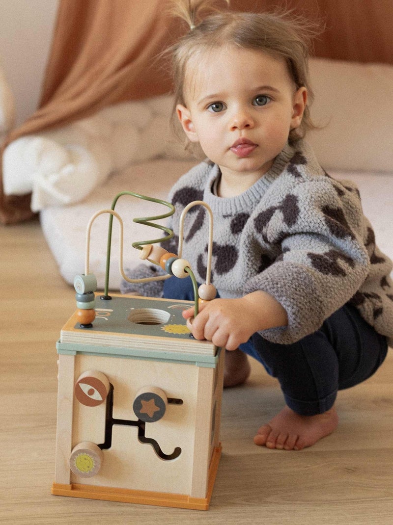 Cubo de actividades de madera Multicolor - Kiabi
