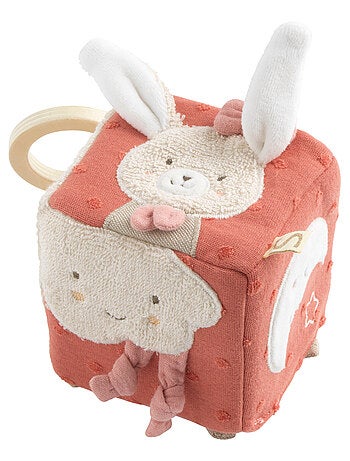 Cubo de actividades para bebé de algodón - SAUTHON