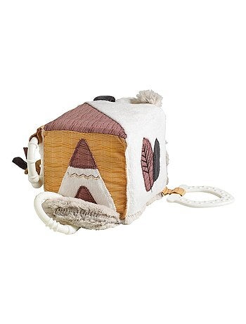 Cubo de actividades para bebé de terciopelo - SAUTHON