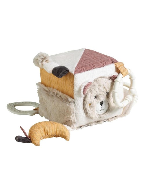 Cubo de actividades para bebé de terciopelo - SAUTHON - Kiabi