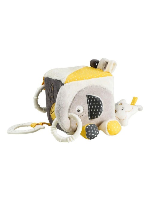 Cubo de actividades para bebé de terciopelo - SAUTHON - Kiabi