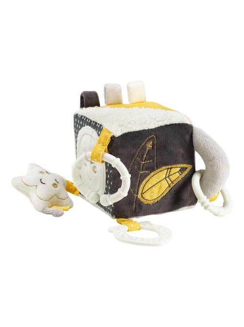 Cubo de actividades para bebé de terciopelo - SAUTHON - Kiabi