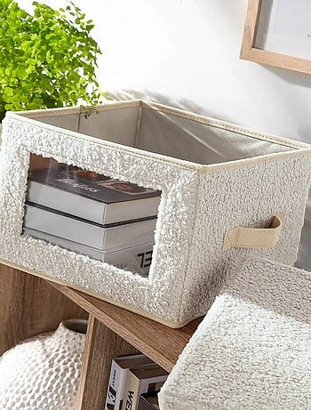 Cubo de almacenaje con ventana