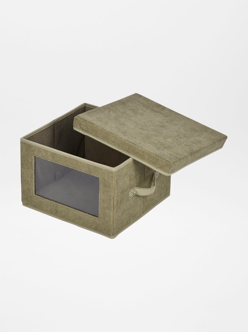 Cubo de almacenaje con ventana KAKI - Kiabi