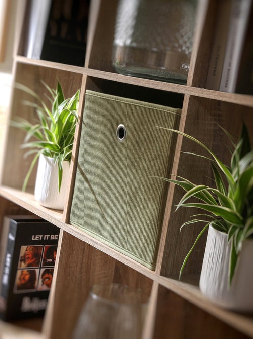 Cubo de almacenaje de pana - Kiabi