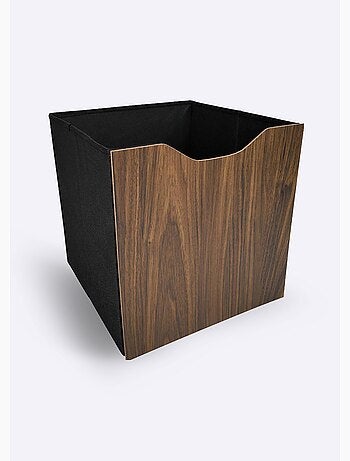 Cubo de almacenamiento plegable con efecto texturizado. - AFIBEL