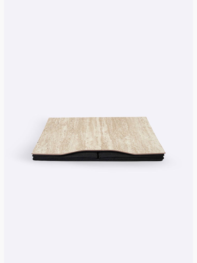 Cubo de almacenamiento plegable con efecto texturizado. - AFIBEL Marrón oscuro - Kiabi
