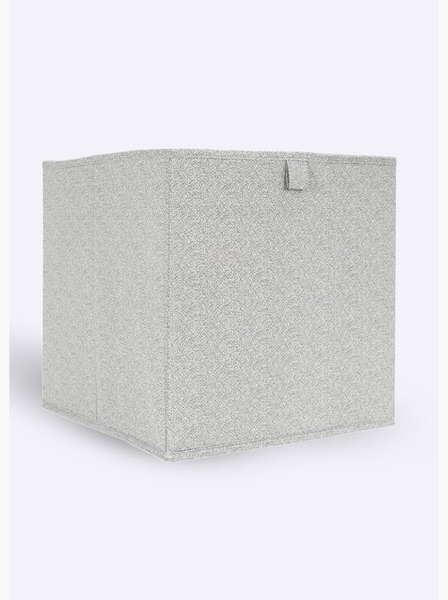 Cubo de almacenamiento plegable, tejido jaspeado - AFIBEL - Kiabi