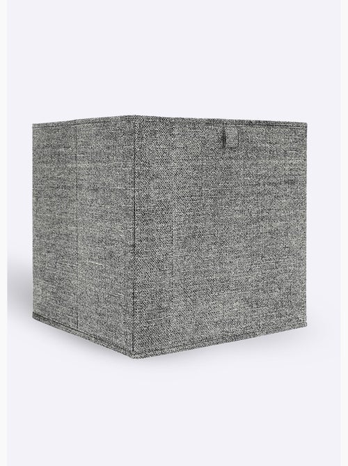 Cubo de almacenamiento plegable, tejido jaspeado - AFIBEL - Kiabi