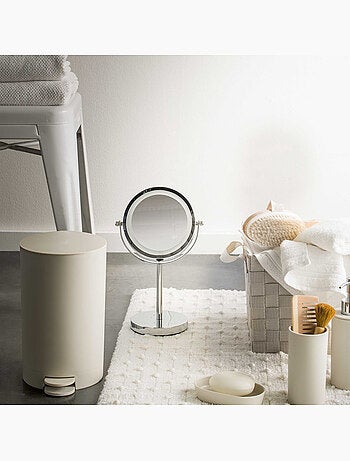 Cubo de basura con pedal para baño, 3 l