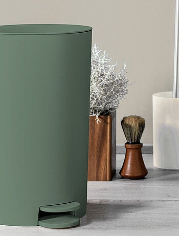 Cubo de basura con pedal para baño, 3 l