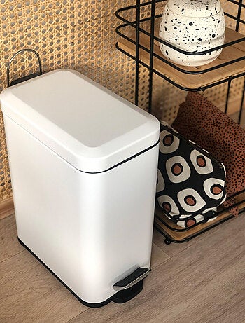 Cubo de basura con pedal para el baño 5 litros