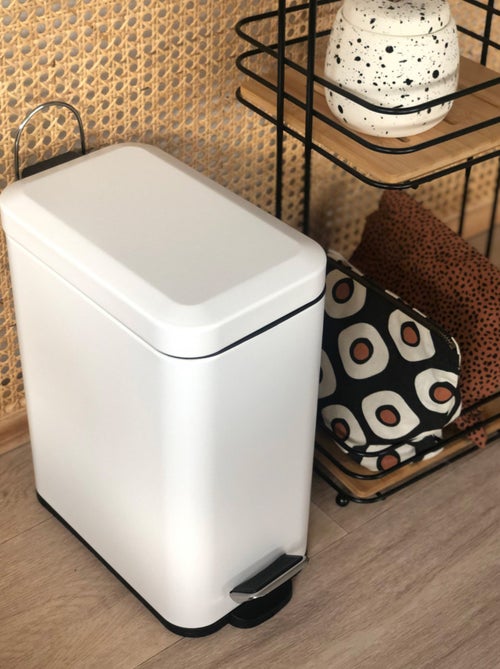 Cubo de basura con pedal para el baño 5 litros - Kiabi
