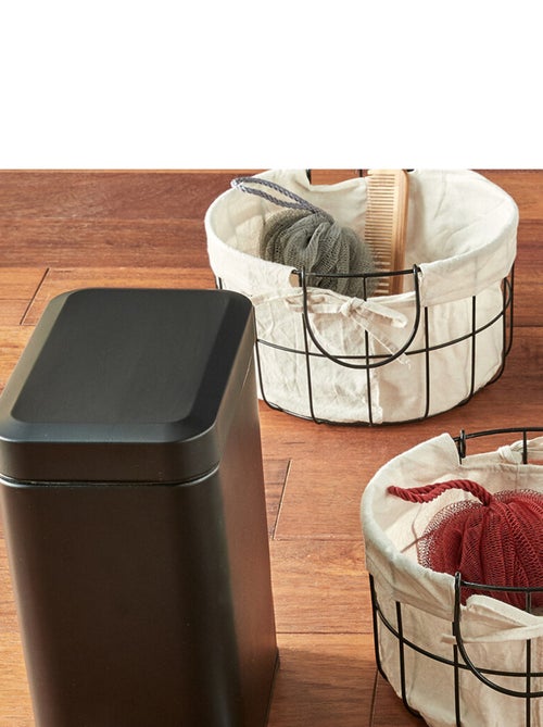 Cubo de basura con pedal para el baño 5 litros - Kiabi