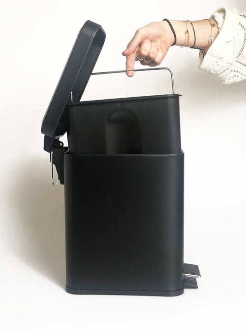 Cubo de basura con pedal para el baño 5 litros - Kiabi