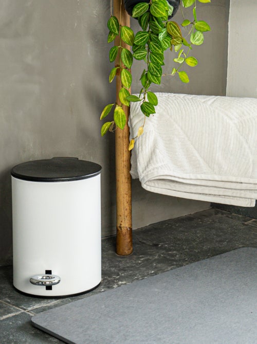 Cubo de basura de metal para el baño 3 litros - Kiabi
