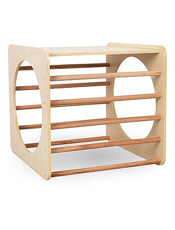 Cubo de escalada Montessori madera parque interior Mamabrum