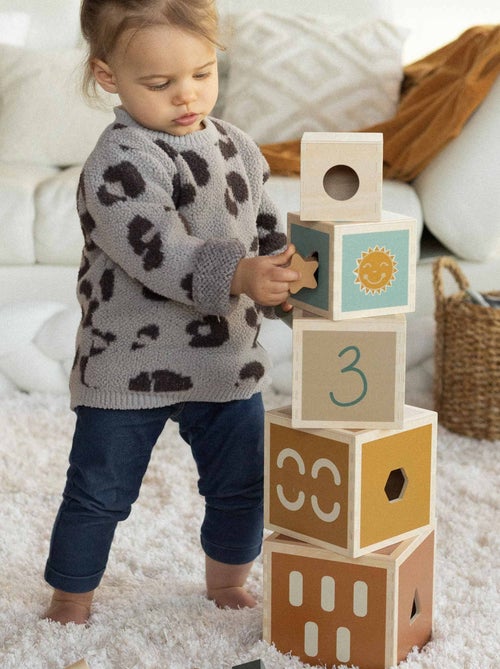 Cubos apilables de madera - Kiabi