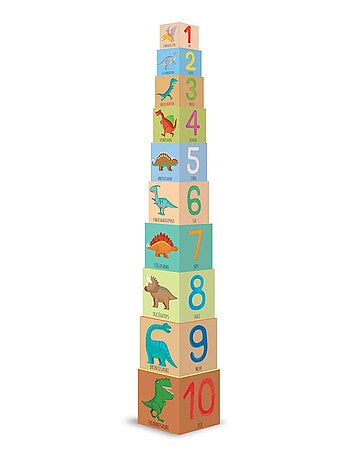 Cubos educativos y de aprendizaje, dinosaurios | Sassi Junior