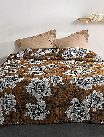 Cubrecama con estampado floral