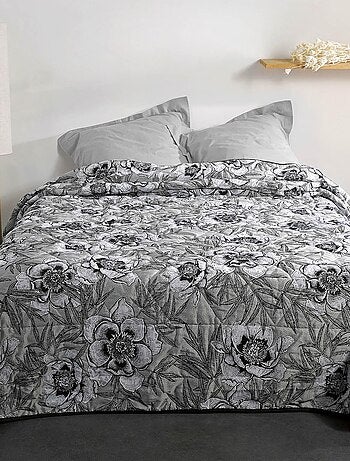 Cubrecama con estampado floral