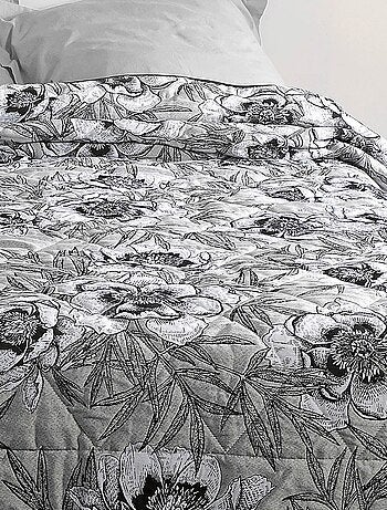 Cubrecama con estampado floral