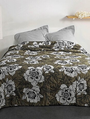 Cubrecama con estampado floral
