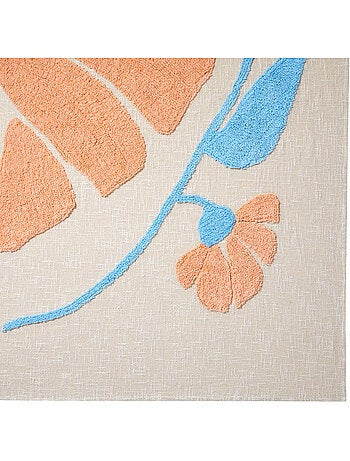 Cubrecama flores silvestres 260x240xcm diseño algodón mechón