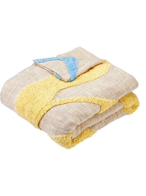 Cubrecama flores silvestres 260x240xcm diseño algodón mechón - Kiabi