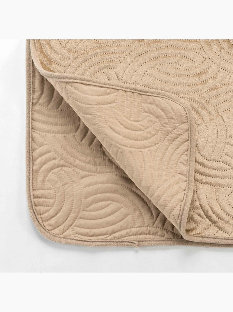 Cubrecama terciopelo liso solange + 2 fundas de cojín 60x60 cm Verdín - Kiabi