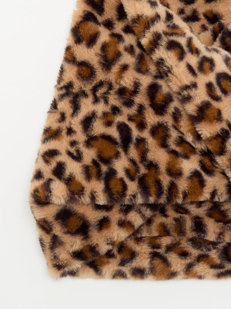 Cuello cálido con estampado de leopardo Marron - Kiabi