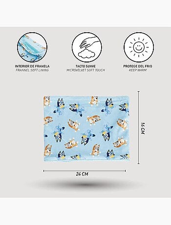 Cuello snood Bluey Niño Azul