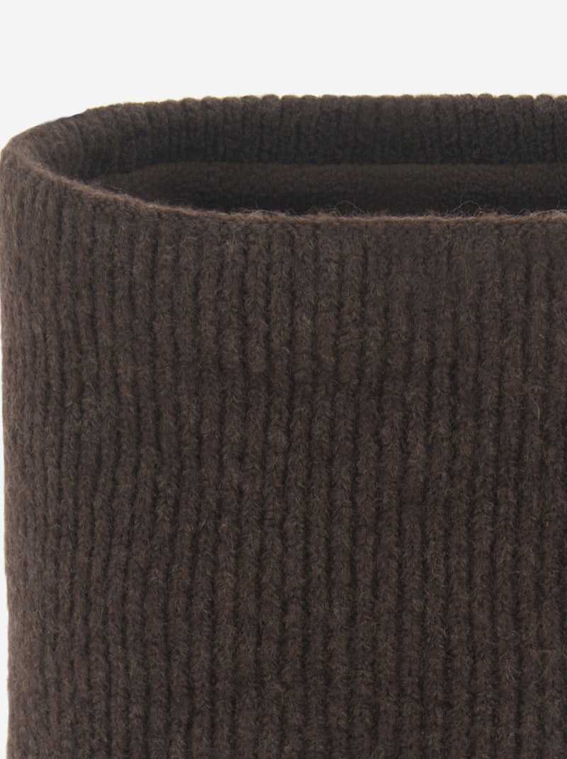 Cuello tubular de canalé Marron - Kiabi