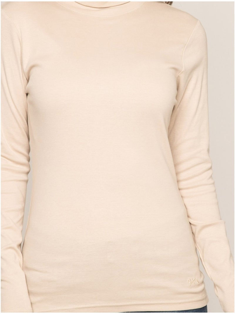 Cuello vuelto interior fusee Beige - Kiabi