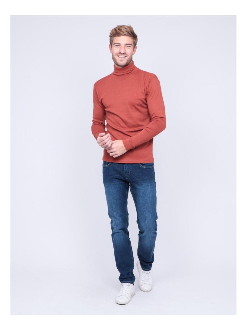 CUELLO VUELTO WAREN Rojo ladrillo - Kiabi