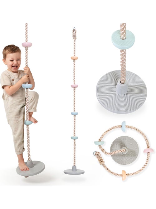 Cuerda de escalada y columpio 2 en 1 hypermotion – juego de aventura para niños - Kiabi