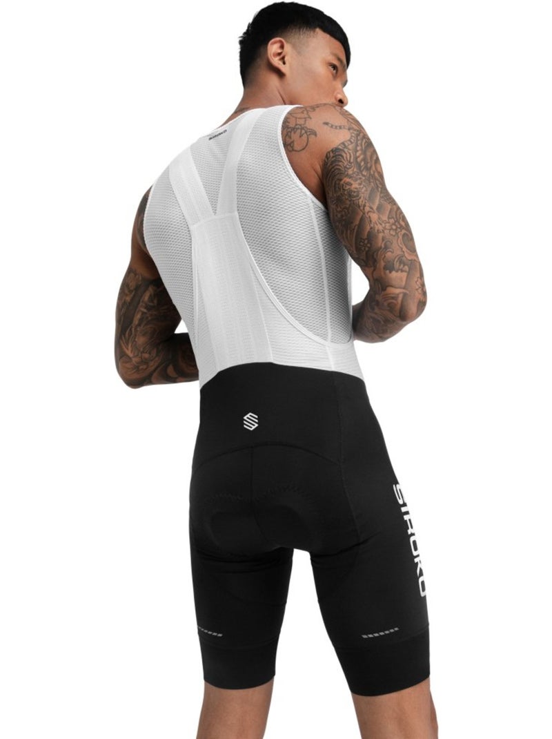 Culote corto ciclismo hombre ciclismo hombre mortirolo Negro - Kiabi