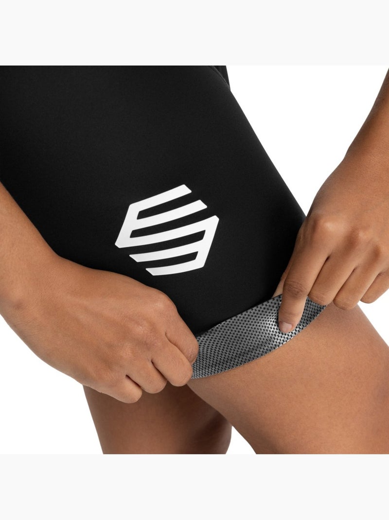 Culote corto ciclismo mujer ciclismo mujer bx time trial Negro - Kiabi
