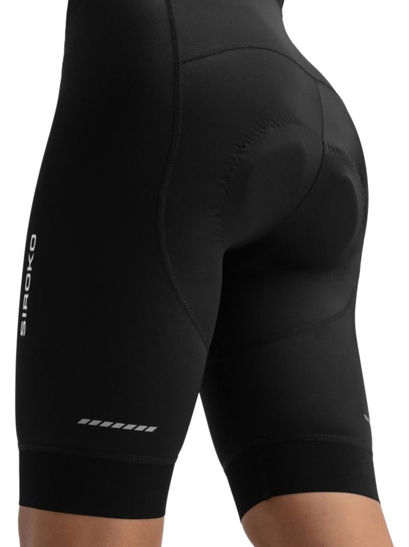 Culote corto ciclismo mujer ciclismo mujer kaufmann Negro - Kiabi