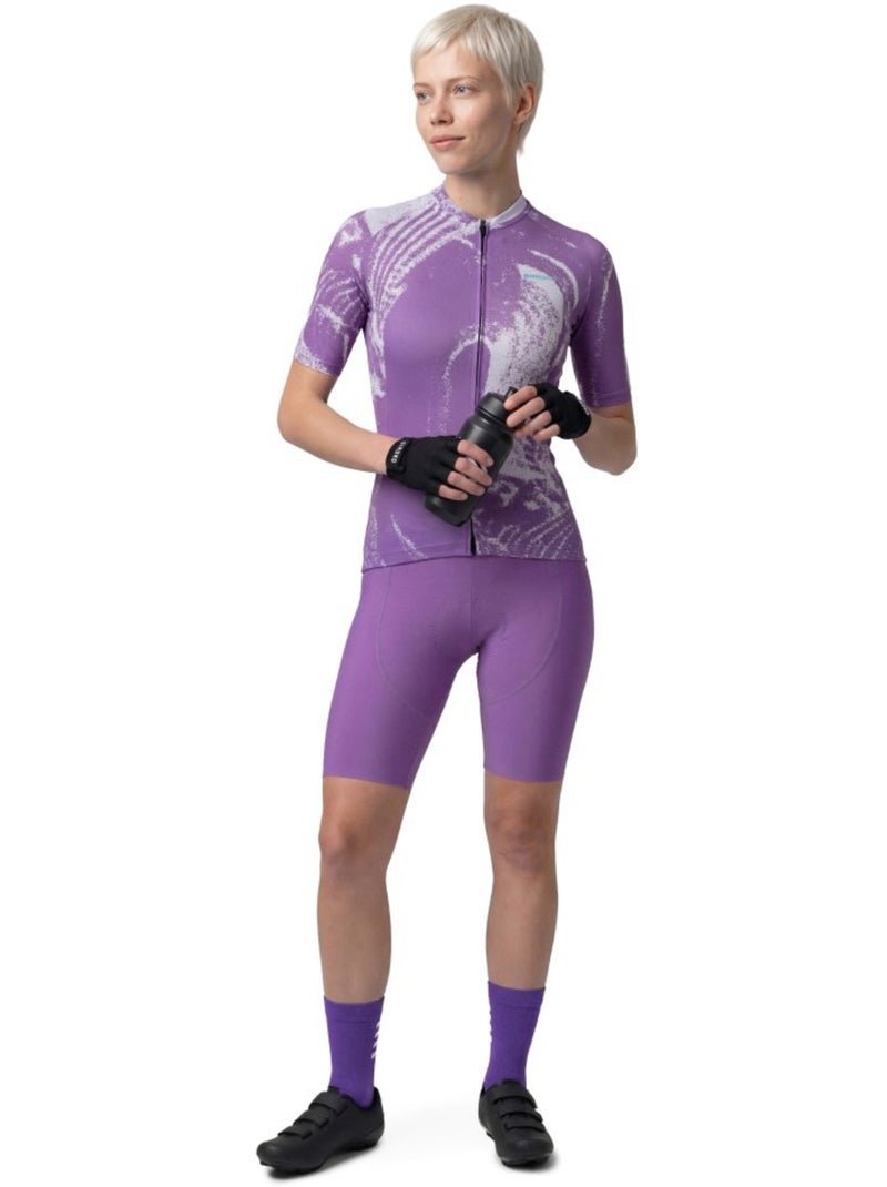 Culote corto ciclismo mujer mujer bx-w neon riders Violeta - Kiabi