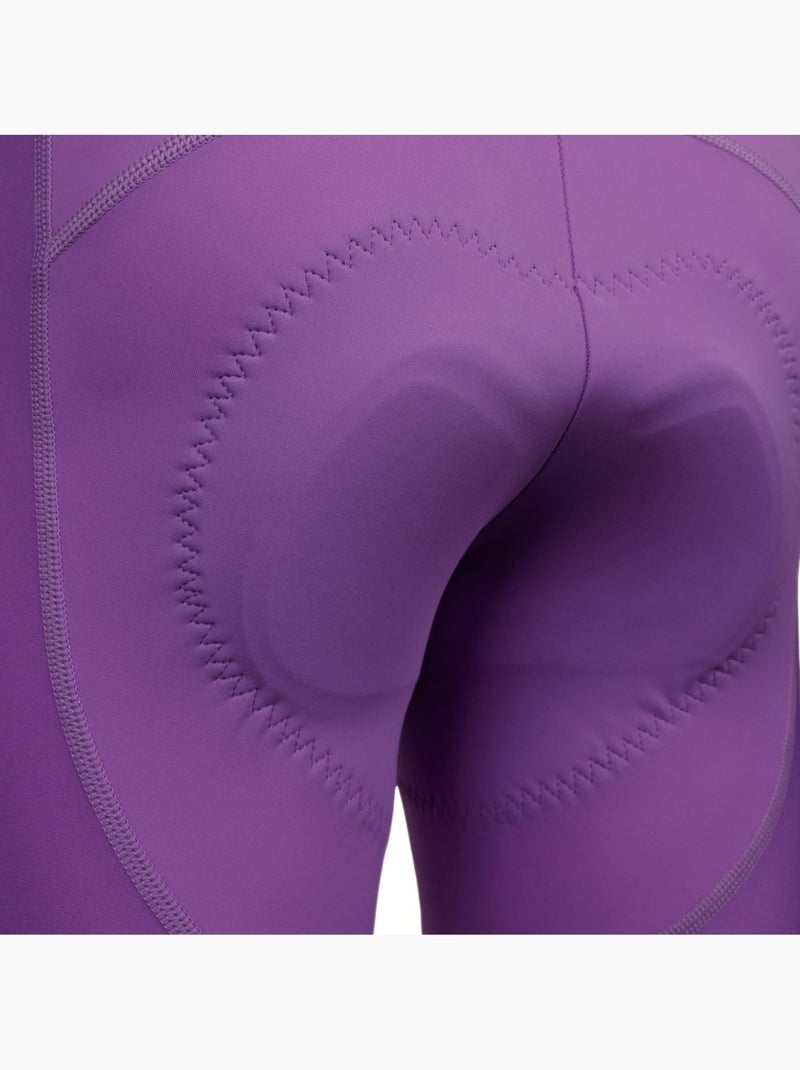 Culote corto ciclismo mujer mujer bx-w neon riders Violeta - Kiabi