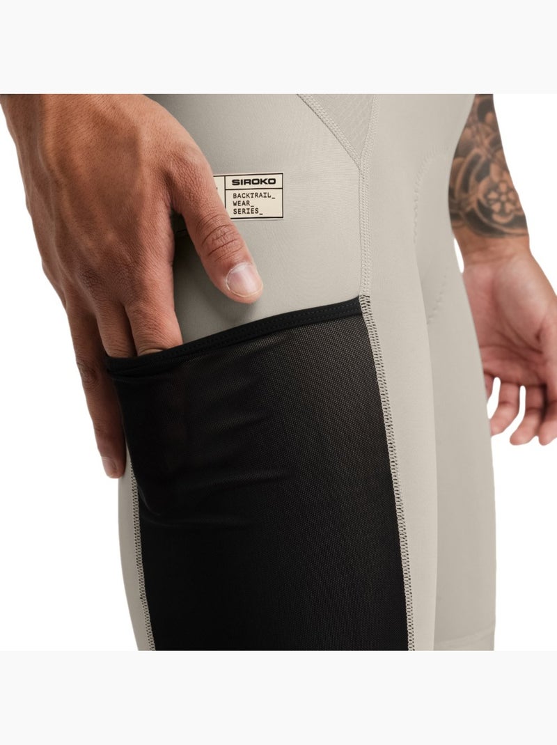 Culote corto gravel hombre ciclismo hombre rocket Beige - Kiabi