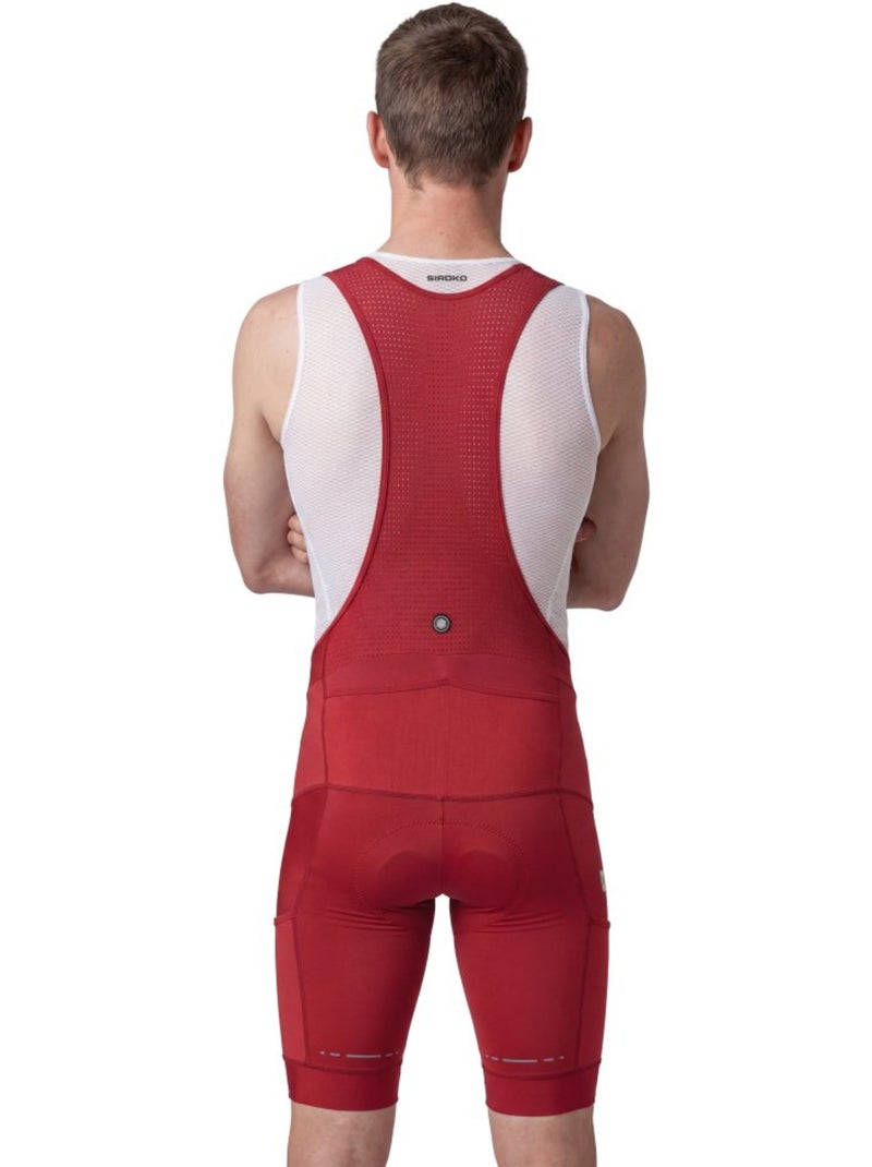 Culote corto gravel hombre ciclismo hombre rocket Rojo - Kiabi