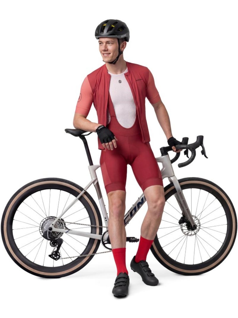 Culote corto gravel hombre ciclismo hombre rocket Rojo - Kiabi