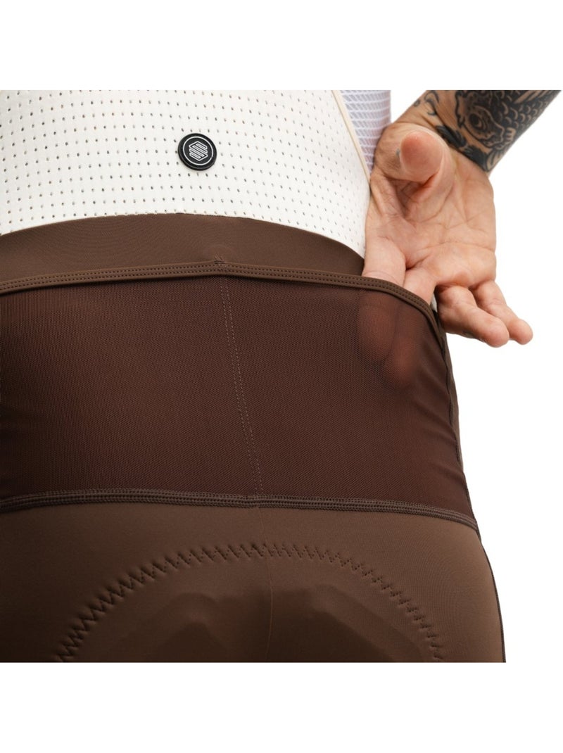 Culote corto gravel hombre ciclismo hombre rugged Marrón - Kiabi