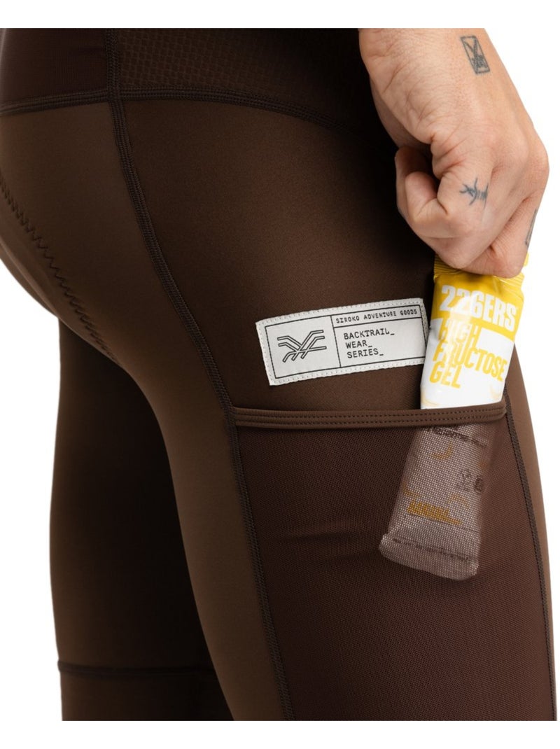 Culote corto gravel hombre ciclismo hombre rugged Marrón - Kiabi