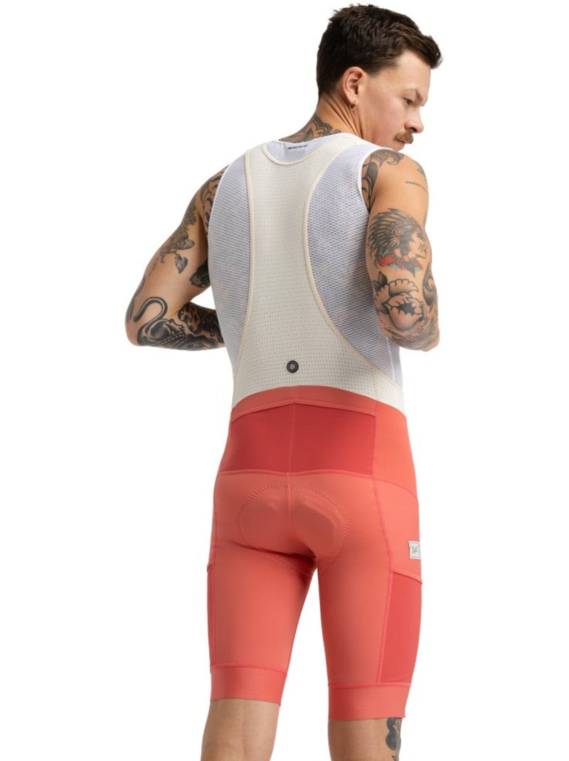 Culote corto gravel hombre ciclismo hombre rugged tile Rojo - Kiabi