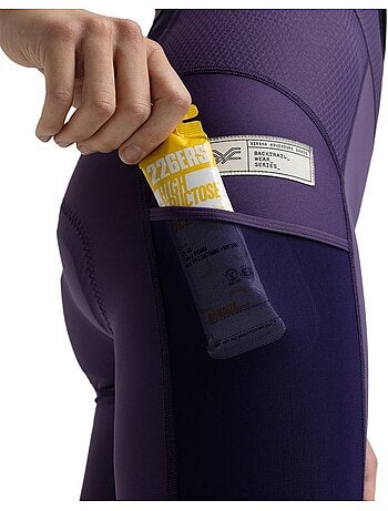 Culote corto gravel mujer ciclismo mujer dust aubergine
